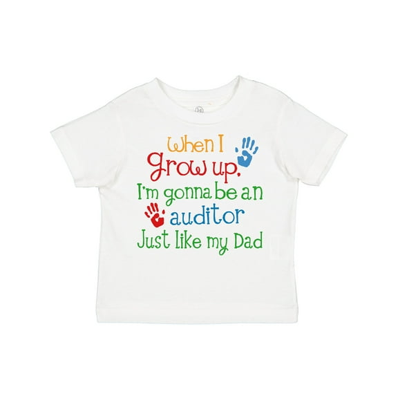 Inktastic Future Auditor Like My Dad Boys or Girls Toddler T-Shirt