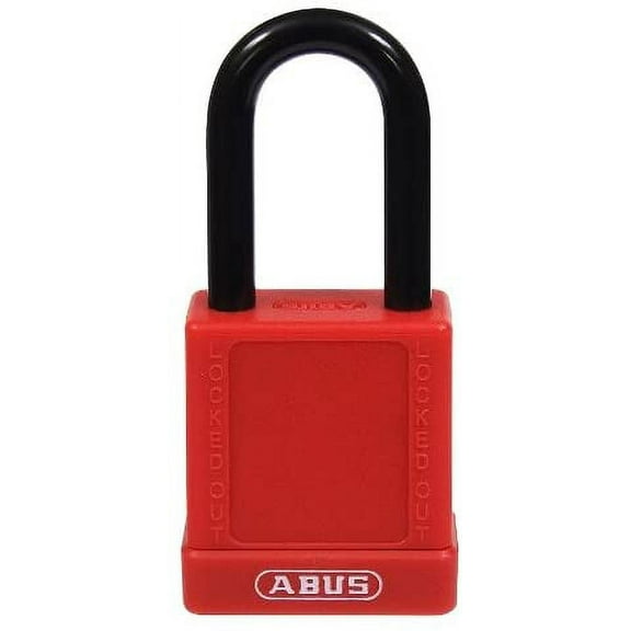 ABUS 74/40 KD Safety Lockout Non-Conductive Keyed Different Padlock with 1-1/2-Inch Shackle, Red