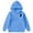 Blue, variant on Little Girl Hoodie Cat Print Long Sleeve Oversized Hooded Sweatshirt Kids Cozy Fall Hoodie Black,Sized 5-6