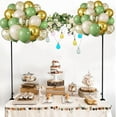 thumbnail image 3 of Over The Table Rod Stand with Clamps Adjustable 46"-100'' Length 29"-55" Height Table Balloon Arch Stand with Storage Bag Metal Decorating Rod for Table Hanging, 3 of 16