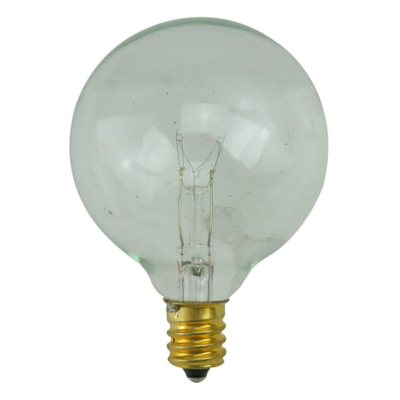 Pack of 25 Incandescent G50 Clear Christmas Replacement Bulbs