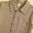 thumbnail image 5 of TOWED22 Toddler Boy Clothes Fire Engine Embroidery T-Shirt Plaid Shorts Summer Baby Boys Outfits Coffee,6-12 M, 5 of 7