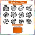 thumbnail image 2 of 24 Pcs Plants Stained Glass Effect Paper Suncatchers Leaves Flowers Window Clings Boho Style DIY Kit Stained Suncatchers Kits for Windows Arts Crafts Decor Glass Indoor Window Door Decals DIY, 2 of 7