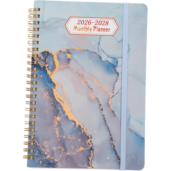 2026-2028 Monthly Planner Calendar: 3-Month Planners With Contact Pages, 8.26" X 5.9", Spiral Bound, English Language, Suitable For Teens(Multicolor)