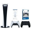 Sony Playstation 5 Digital Edition Console with Extra Black Controller, Media Remote and Surge FPS Grip Kit With Precision Aiming Rings Bundle