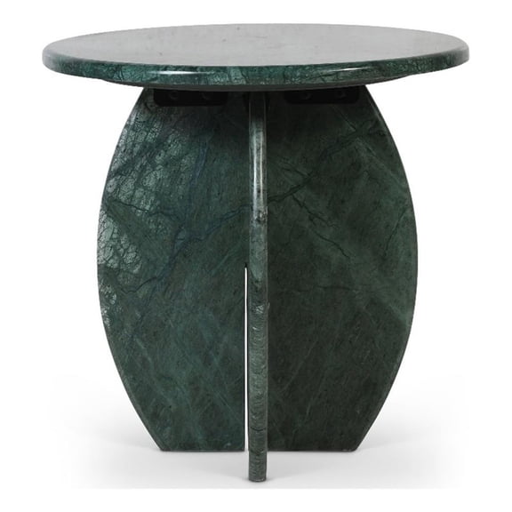 Meridian Furniture Formentera Green Marble End Table