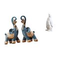 thumbnail image 1 of Escultura De Resina Moderna De Elefante Y Pingüino, Adorno Coleccionable, Artesanía Para Escritorio, Estante, Decoración Del Hogar, Oficina, Regalos, Inauguración De La Casa, Mesa, Dormitorio, 1 of 8