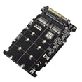 thumbnail image 1 of 2 in 1 M.2 NVMe SATA U2PCB M.2 NVME SSD Key M Key B SSD to U.2 SFF-8639 Adapter PCIe M2 Converter Desktop Computer Parts, 1 of 8