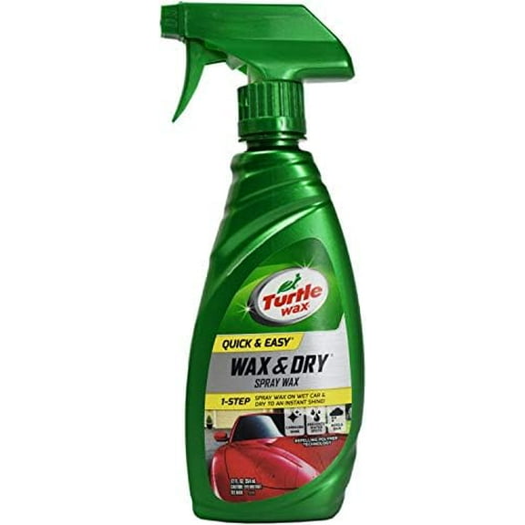 Quick and Easy Wax and Dry Spray Wax - 1 Step - Carnauba Shine - Prevents Water Spots - Repels Rain