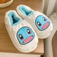 thumbnail image 1 of Zapatillas de felpa gruesa con estampado divertido de dibujos animados, Pikachued, Gengar, Squirtle, Kawaii, otoño e invierno, zapatos cálidos para el hogar, par de zapatillas, 1 of 5