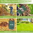 thumbnail image 3 of West Bay 56" Rake for Leaves, 25 Tines Heavy Duty Adjustable Metal Garden Rake Set with Leaf Scoops & Collector Bag, 3-in-1 Leaf Collection Tool for Yard Lawns, 3 of 8