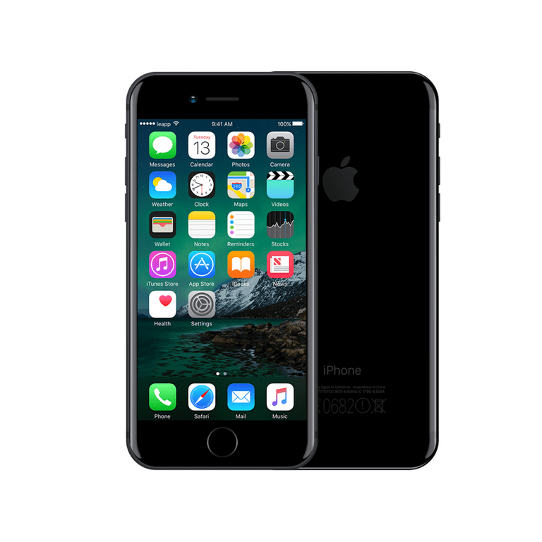 Apple iPhone 7 128GB Unlocked GSM 4G LTE Quad-Core Smartphone - Jet Black  (Used, B Grade) + LiquidNano Screen Protector
