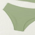 thumbnail image 5 of Kids Girls Tankinis Two Pieces Swimsuits Hawaiian Beach Sport Solid Color Bathing Suit Set for 8-14 Years, 5 of 5