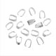 thumbnail image 5 of 100 piezas de plata colgante de pizca fianza collar de bricolaje hallazgo de la joyería, 5 of 9
