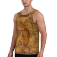 thumbnail image 2 of Haiem Vintage Map Men Workout Tank Top Gym Bodybuilding Sleeveless Muscle T Shirts Athletic Tank Breathable Workout Shirt-Large, 2 of 8