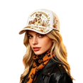 thumbnail image 4 of Baseball Caps for Men and Women with Halloween Embroidery Casual Cute Costume Headwear Soft Baseball Hats for Men Everyday Wear White One Size, 4 of 5