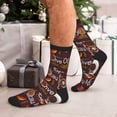 thumbnail image 7 of Xecao A Cup Of Black Coffee On A Saucer Print Crew Socks for Men and Women, Men's Soft Moisture-wicking Sock, 7 of 7