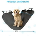 thumbnail image 5 of Precious Tails Co-Pilot Waterproof Dog Car Seat Cover, Grey, Large, 53"L x 53"W x .25"H, 5 of 11