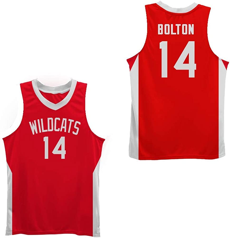 Zac Efron As Troy Bolton East High Wildcats Red Basketball Jersey - High School Musical Costume Jersey