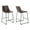 Brown, variant on Plata Import Milana 25.5" Faux Leather Counter Stools in Tan (Set of 2)