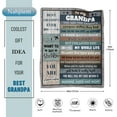 thumbnail image 2 of Grandpa Gifts from Grandchildren Throw Blanket, Fathers Day Birthday Gifts for Grandfather, Christmas Day Best Gifts for Grandpa,Blanket for Grandpa Soft and Warm 60"x50", 2 of 6