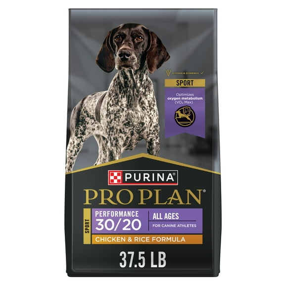Purina Pro Plan Dry Dog Food Performance 30/20 High Protein, Real Chicken & Rice, 37.5 lb Bag