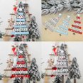 thumbnail image 5 of Adorno navideño de madera natural para árbol de Navidad, colgante para fiesta de Navidad, decoración del hogar, color azul, Año Nuevo 2020, 5 of 5