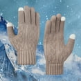 thumbnail image 2 of Winter Gloves Warm Gloves for Women Upgraded Touchscreen Gloves Knit Gloves with Soft Fleece for Cold Weather Gloves for Women Clearance, 2 of 7