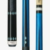 HXT32 PureX Technology Pool Cue Stick Blue - Kamui Soft - Embossed Leather Wrap