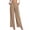 *Khaki, variant on Women's High Waisted Wide Leg Dress Pants , Breathable Pleated Work Slacks For Women , Ladies' Business Casual Trousers with Pockets,Black,S-2XL