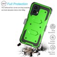 thumbnail image 6 of For Motorola Moto G Power 5G 2024 Case, Takfox Heavy Duty Rugged Defender Full Body Protection Phone Case Cover with Swivel Belt Clip Holster & Built in Screen Protector - Green, 6 of 9