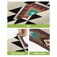 thumbnail image 4 of Southwest Geometric Bar Stool Covers Set of 4, Brown Mexican Aztec Boho Tribal Stretch Washable Bar Chair Covers with Backs, Removable Pub Counter Height Chair Cover for Kitchen Dining Room Cafe, 4 of 7