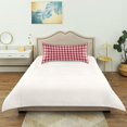 thumbnail image 6 of Haosy Satin Pillowcase for Hair and Skin Standard Cooling Silk Pillow Case with Envelope Closure Red and White Checkered 20"x40", 6 of 9