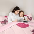 thumbnail image 5 of jejeloiu Cowgirls Queen Comforter Set,Rustic Country Horse Bedding Comforter Set For Girls Kids Reversible 3 Pieces, 5 of 8
