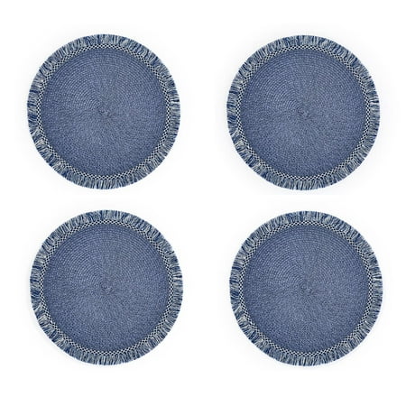Two s Company Set of 4 Aegean Blue Placemats