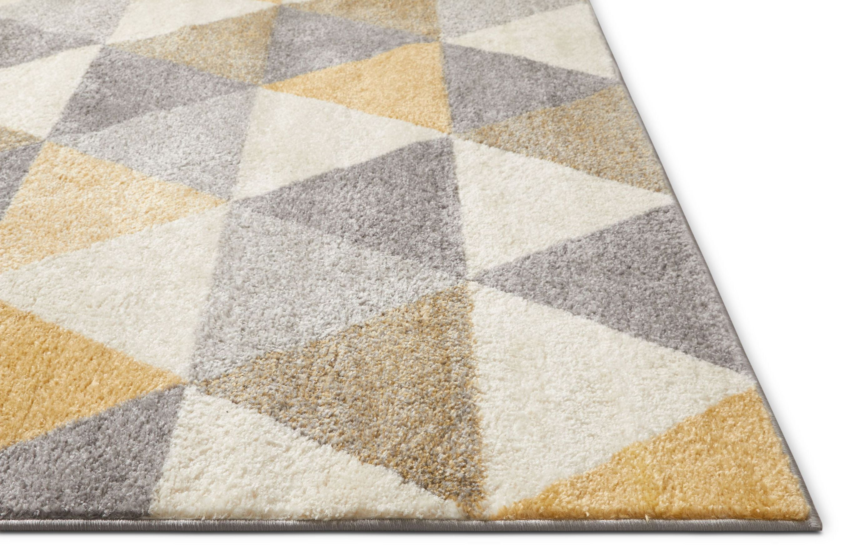 Well Woven Mystic Alvin Mid-Century Modern Geometric Gold 9' x 12' Area Rug