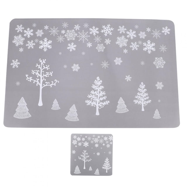 Mantel Individual navideño, tapete de mesa de bebidas impreso navideño de 12 Uds., tapete de mesa navideño diseñado a medida Jadeshay A