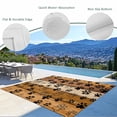 thumbnail image 3 of Yellow Brown Outdoor Rug for Patio/Deck/Porch, Non-Slip Large Area Rug 6 x 9 Ft, Farmhouse Dog Paw Vintage Indoor Outdoor Rugs Washable Area Rugs, Reversible Camping Rug Carpet Runner, 3 of 8