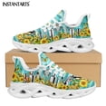 thumbnail image 1 of Sunflower Butterflies Design Mesh Sneakers for Female Spring Breathable Platform Shoes Vacuum Flask Print Zapatos, 1 of 5