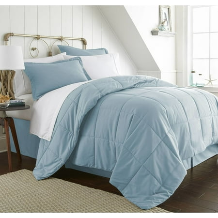 California King Toile Comforter - Becky Cameron 8 Piece Resort Style Soft Comfort Bed in a Bag Set - California King - Aqua