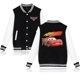 thumbnail image 3 of Chaqueta de béisbol Pixar Cars Lightning McQueen para hombre y mujer, estilo hip hop, estilo Harajuku, ropa de calle, abrigos universitarios para niños y niñas, 3 of 5