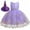purple, variant on Fesfesfes Children's Princess Dress Halloween Witch Dress Embroidered Mesh Dress Toddler Girls Dress with Hat Cosplay Spring
