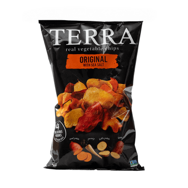 Terra Real Vegetable Chips, 5 oz, Plastic Bag, Shelf Stable