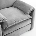 thumbnail image 4 of 38" Oversized Chenille Lounge Chair, Plush Reading Armchair with Thick Comfort Cushions, High Back Support & Wide Seat, Perfect Accent Chair for Living Room, Cozy Bedroom, Compact Office, Dorm, Grey, 4 of 9
