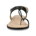 thumbnail image 6 of Journee Womens Gerra T-Strap Toe Ring Flat Sandals, 6 of 9
