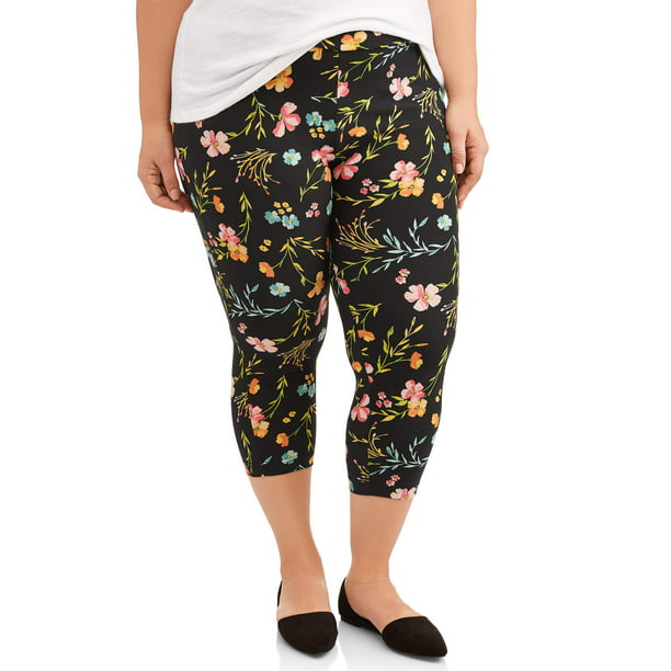 Women's Plus Size Super Soft Capri Legging - Walmart.com