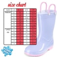 thumbnail image 4 of Puddle Play Toddler and Kids PVC Rain Boots with Easy On Handles - Boys and Girls Purple, Periwinkle and Pink - Size 7 Toddler, 4 of 7