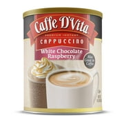 Caffe DVita White Chocolate Raspberry Instant Cappuccino Mix / Powder 1 lb. can (16 oz.)