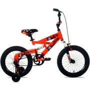 16"Jeep X16 Boys' Full Suspension Bike, Orange