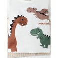 thumbnail image 6 of 12 Months Infant Baby Boys Clothes Baby Boys Outfits 12-18 Months Boys Short Sleeve Dinosaur Print Top Shorts 2PCS Set Green, 6 of 9